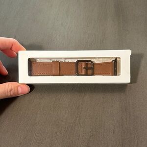 🌲 Brown Leather Watch Band for Apple Watch